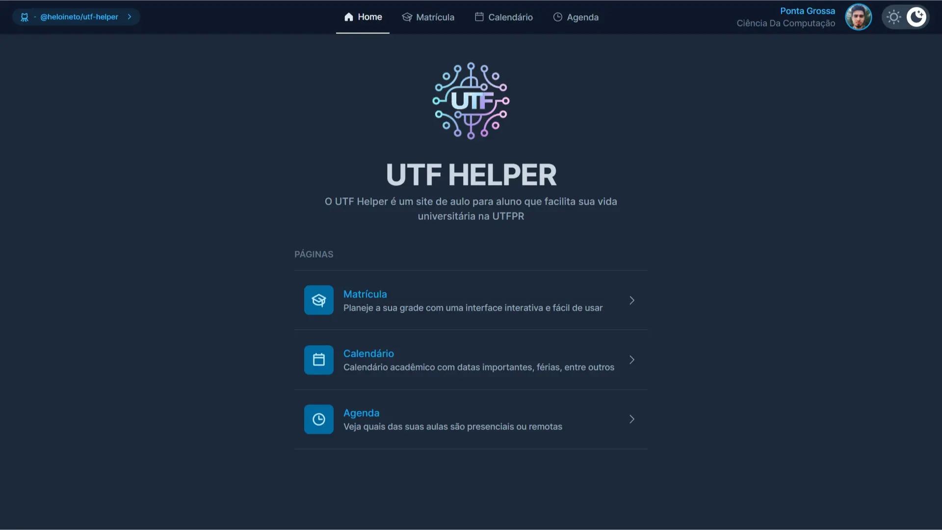 tab [object Object] of the UTF Helper project